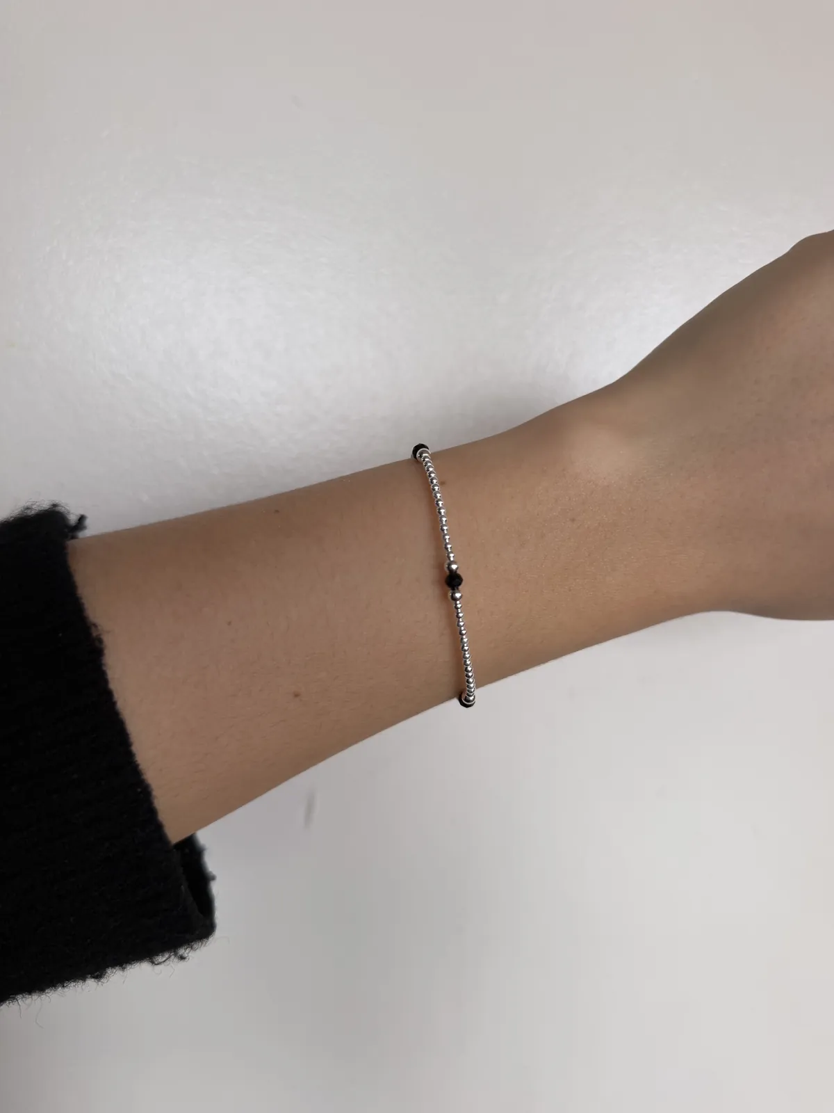 Pulsera elastica toque negro