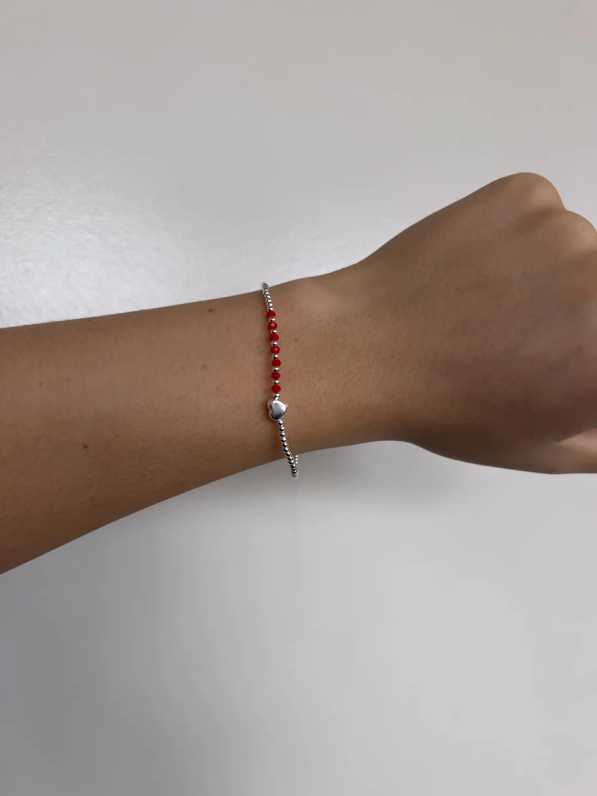 Pulsera corazon rojo